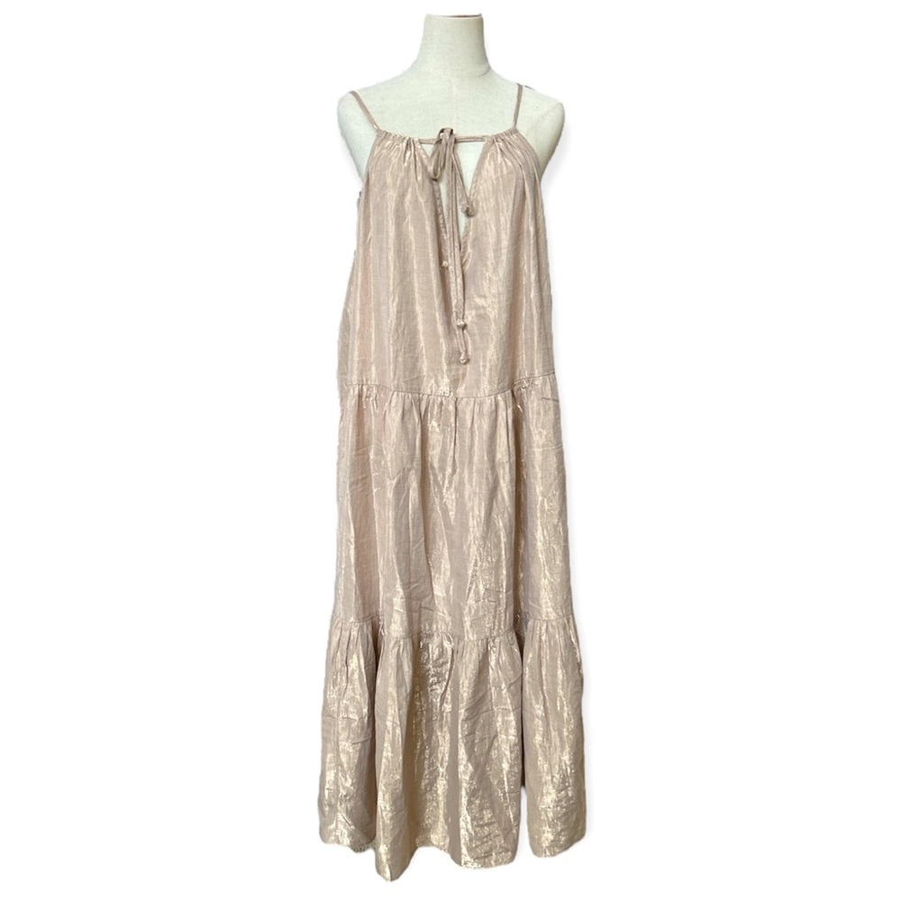 J. Crew Re-Imagined Shimmery Tiered Summer Dress Size 3X